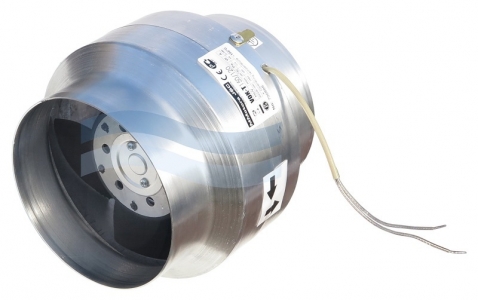 Вентилятор канальный термостойкий ВОК 120/100 Т ОК (+150 С) (для камина, саун, бань, хамам)